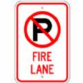 No Parking Sym. Fire Lane Org.